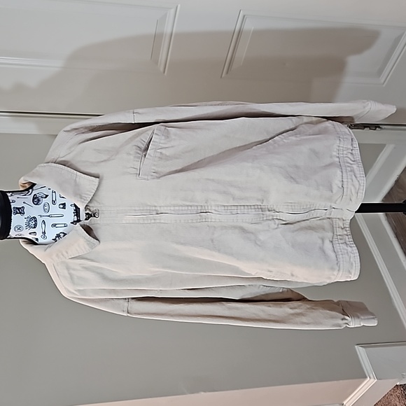 Wild Fable Oatmeal Corduroy Jacket Women's Large EUC - Picture 3 of 14